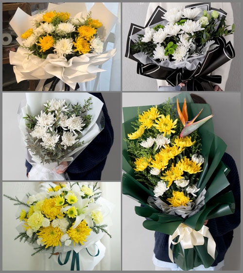 福建漳州诏安县金星乡白事花束代送